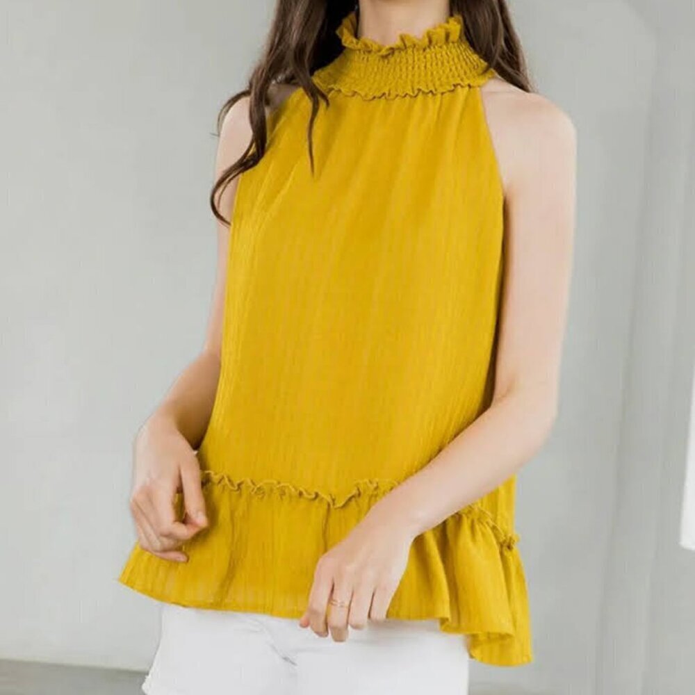 THML Sleeveless Ruffle Tank